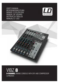Notice LD Systems VIBZ 8 Table de mixage