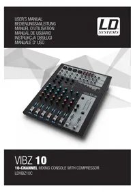 Notice LD Systems VIBZ 10 Table de mixage