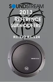 Notice Soundstream REFERENCE R1.124 Caisson de basses