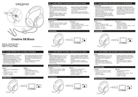 Notice CREATIVE SOUND BLASTER BLAZE Casque