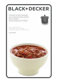 Notice BLACK & DECKER SC4004D Saucepan