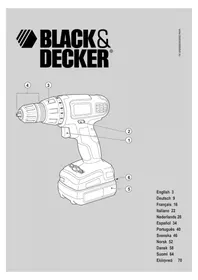 Notice BLACK & DECKER EPC14L τρυπάνι