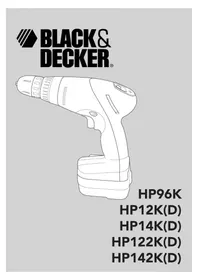 Notice BLACK & DECKER HP122KD Boremaskin