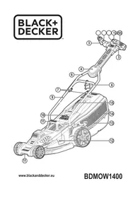 Notice BLACK & DECKER BDMOW1400 Plæneklipper