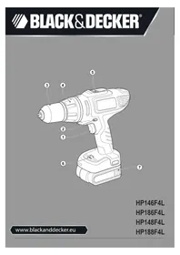 Notice BLACK & DECKER HP186F4LBK τρυπάνι