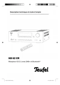 Notice Teufel KB 62 CR Système hifi