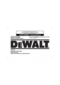 Notice DEWALT DWX725 Workbench
