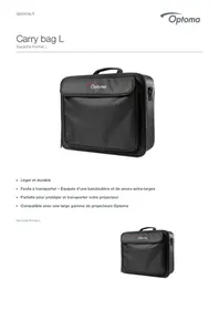 Notice OPTOMA CARRY BAG L Accessoire de projecteur