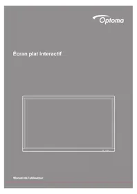 Notice OPTOMA OP651RKE Écran interactif