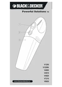 Notice BLACK & DECKER DUSTBUSTER V1250N Aspirateur à main