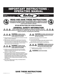 Notice Air King AS54 Ventilateur