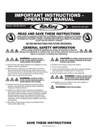 Notice Air King ASLC50 Ventilateur