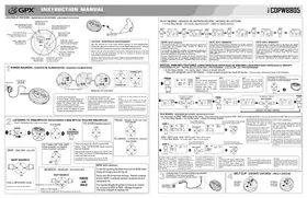 Notice GPX CDPW8805 Lecteur mp3