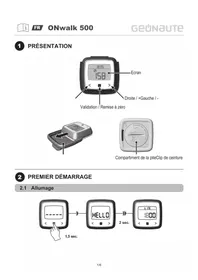 Notice DOMYOS ONWALK 500 Podomètre
