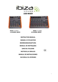 Notice IBIZA SOUND MX801 Mischpult