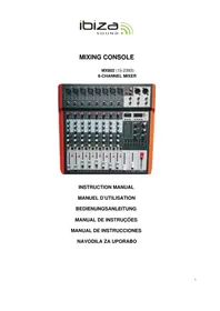 Notice IBIZA SOUND MX802 Mischpult