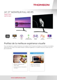 Notice THOMSON M27FC12401 Écran d'ordinateur