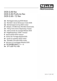 Notice MIELE DOS G 801 FLEX 食器洗い機