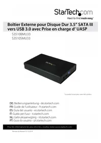 Notice StarTech.com S3510SMU33 Boîte de stockage