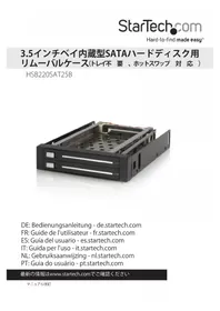 Notice StarTech.com HSB220SAT25B Disque dur externe