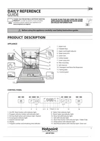 Notice HOTPOINT HFC 3C41 CW X посудомийні машини