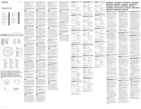 Notice SONY XSW104ES Haut-parleur de voiture