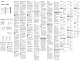 Notice SONY XS690ES Haut-parleur de voiture