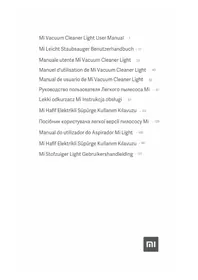 Notice Xiaomi MI VACUUM CLEANER LIGHT Aspirateur