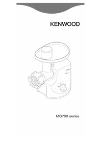 Notice KENWOOD MG710 Hachoir à viande