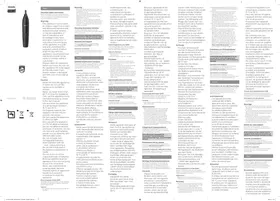 Notice PHILIPS SERIES 1000 NT1650 Tondeuse électrique