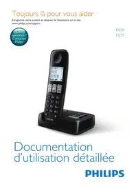 Notice PHILIPS D2503B Téléphone fixe