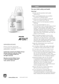 Notice PHILIPS AVENT SCD809 Babyprodukte