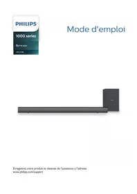 Notice PHILIPS HTL1510B Barre de son