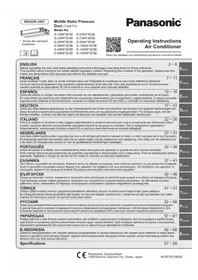 Notice PANASONIC S90MF3E5B Klimilo