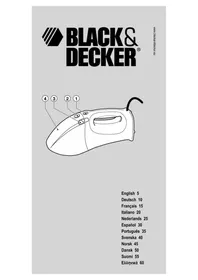 Notice BLACK & DECKER VH780 Aspirateur à main