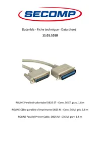 Notice Roline 11.01.1018 Câble pour ordinateur et périphérique