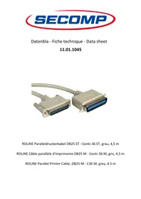 Notice Roline 11.01.1045 Câble pour ordinateur et périphérique