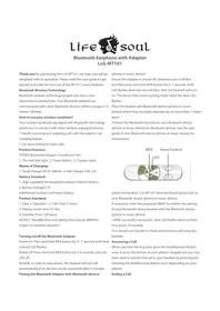 Notice Life N Soul MT101 Bouchon d'oreille