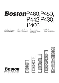 Notice BOSTON ACOUSTICS P442 Haut-parleur