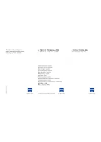 Notice ZEISS TERRA ED52 42 06 9901 Dalekohledy