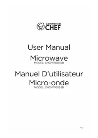 Notice Commercial Chef CHCM11100SSB Four à micro-ondes