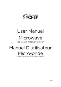 Notice Commercial Chef CHCM11100B Four à micro-ondes