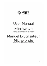 Notice Commercial Chef CHCM11100W Four à micro-ondes