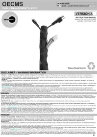 Notice OmniMount OECMS Accessoire de gestion de câbles