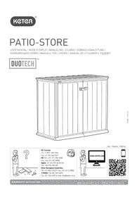 Notice KETER PATIOSTORE Abris de jardin