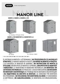 Notice KETER MANOR PENT 6X6 Abris de jardin