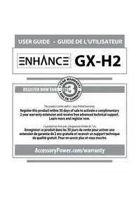 Notice Enhance GXH2 Casque