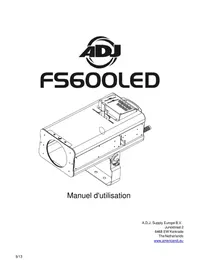 Notice Adj FS600LED FOLLOW SPOT LED Projecteur