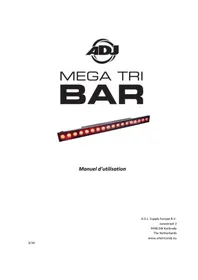 Notice Adj MEGA TRI BAR Éclairage