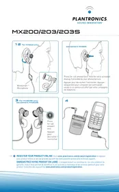 Notice PLANTRONICS MX203 Bouchon d'oreille